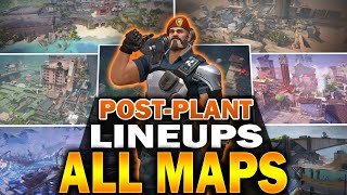 BEST Brimstone Postplant Lineups for ALL MAPS 2023 | VALORANT Guide