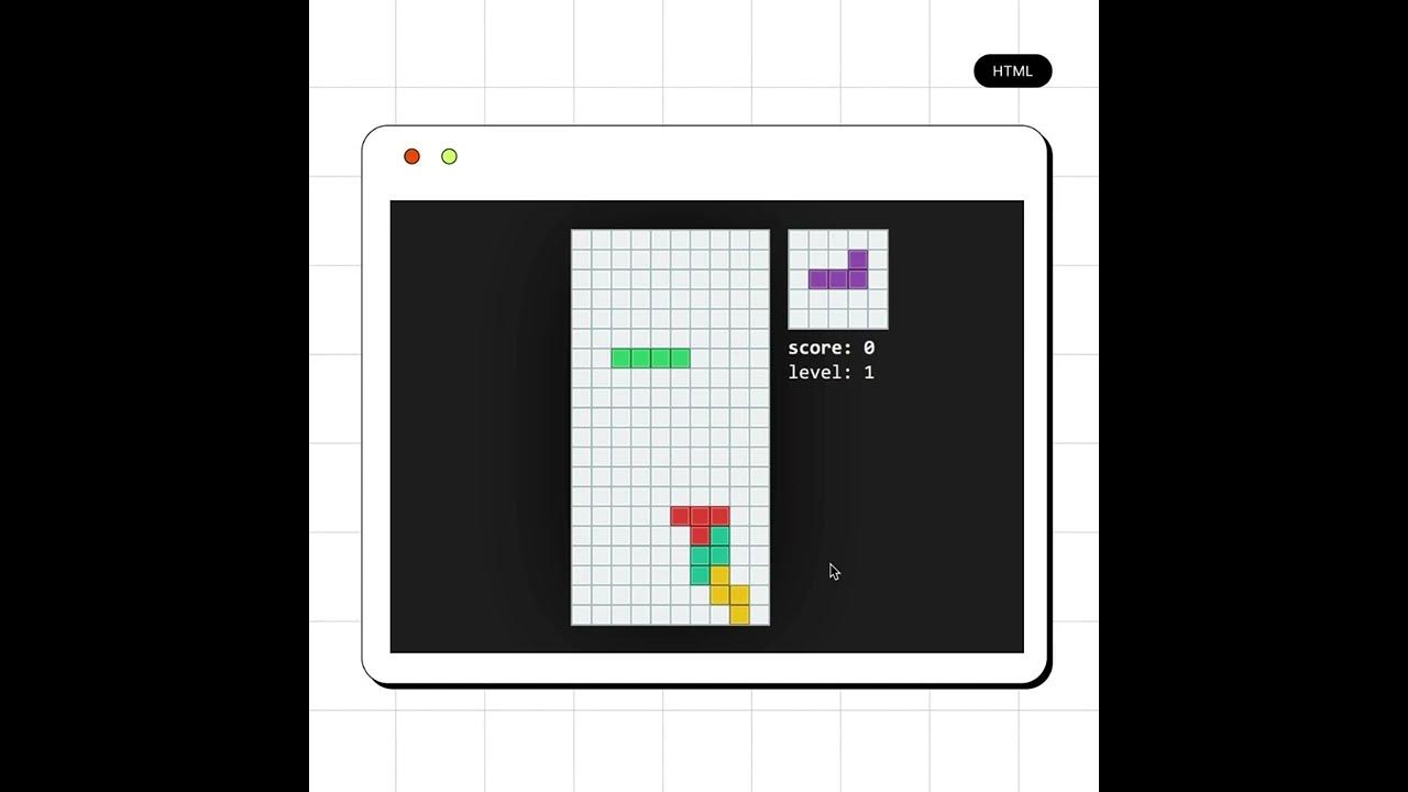Make a Tetris Game with HTML/CSS and Javascript - YouTube