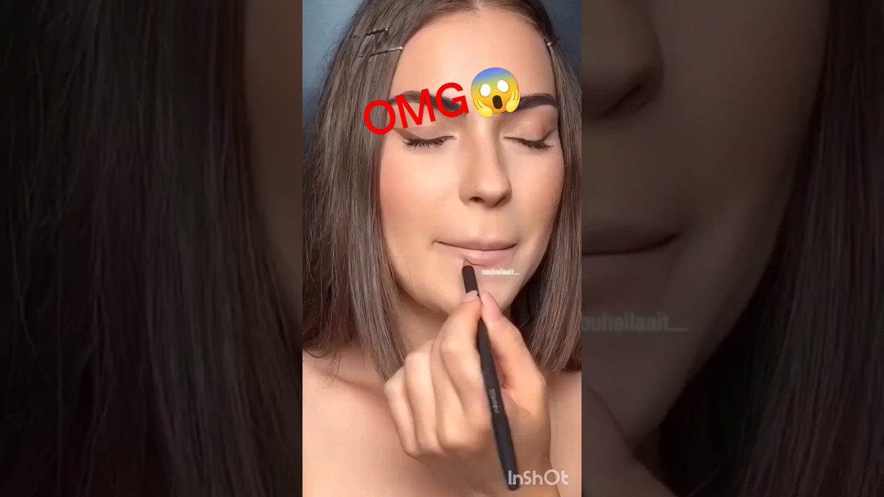 tried close eyes lipstick challenge😱😱