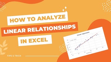 "Mastering Linear Relationships in Excel: Data Analysis and Visualization"