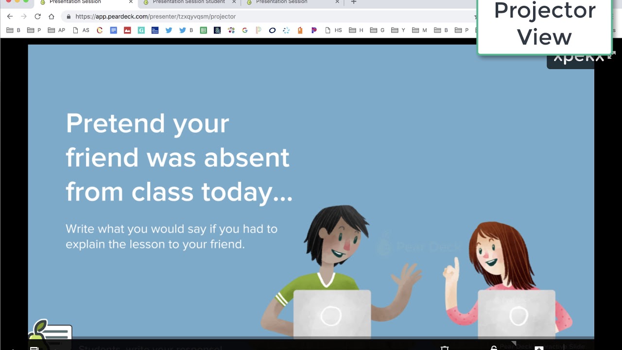 presentation session student app.peardeck.com