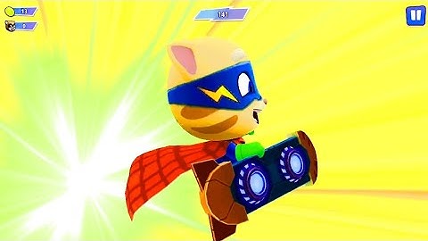 Talking Tom Hero Dash Racing Gameplay Walkthrough Funny Fails And Falls Moment Android iOS Gameplay