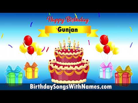 Gunjan Happy Birthday Song  Happy Birthday Gunjan Song in Hindi  Birthday Song for Gunjan