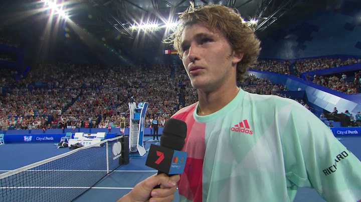 Alexander Zverev on-court interview (RR) - Mastercard Hopman Cup