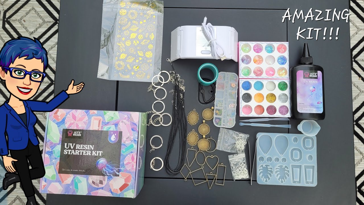 THANKS Let's Resin 🥰 Trying an AMAZING UV Resin Jewelry Starter Kit. You  won't be disappointed #374 