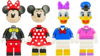 Learn Color Videos for Kids Paw Patrol Skye & Chase Wrong Heads Minnie Mouse Disney Legos