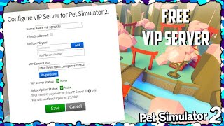 Free Vip Server Pet Simulator 2 Roblox Youtube - roblox free vip server pet simulator