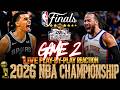 SPURS VS KNICKS 2026 NBA FINALS Game 2 Play By Play Reaction Scoreboard 