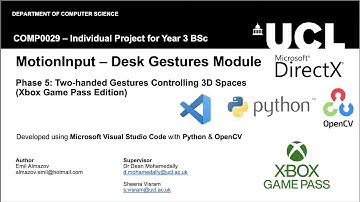 MotionInput - Desk Gestures Module (Phase 5 - Xbox Game Pass Edition EXTRA)