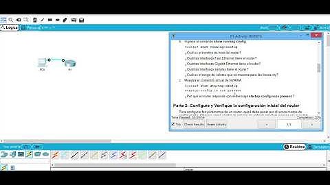 10.1.4 Packet Tracer - Configuración inicial del router - configure initial router settings