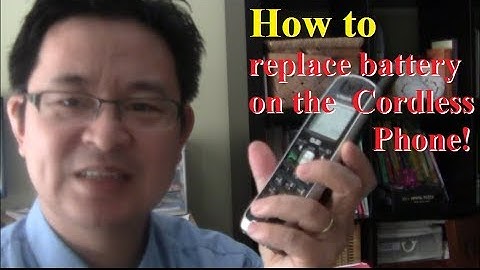 How to fix your cordless phone by replacing the battery Easy and Cheap! Save money and environment