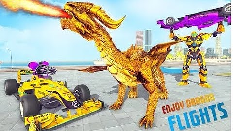 robot biến hình xe đua bắn súng /Dragon Robot Transformation/ game wfk