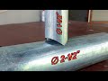 Few people know, how the old welder went through the work on the round pipe | pipe cutting trick
