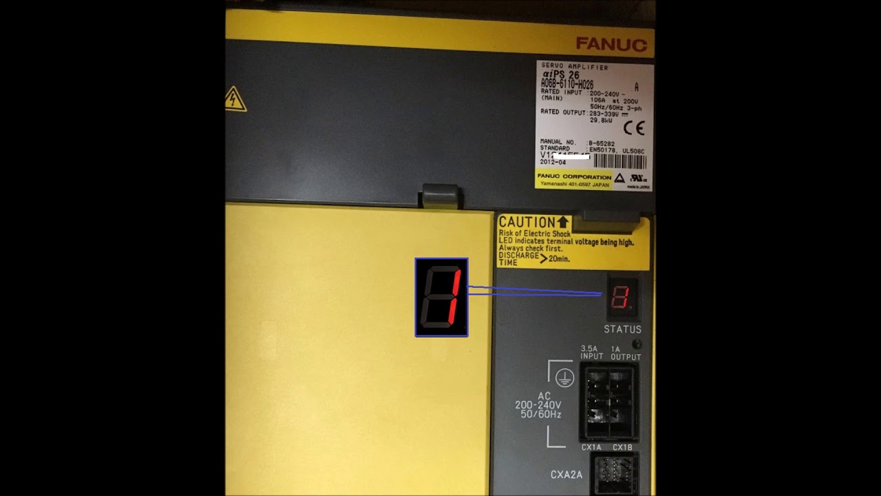 Fanuc Alpha-i PSM Alarm 1 or AL-1 A06B-6110 and A06B-6140 Series in stock  KFASLLC.com