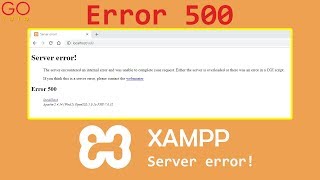XAMPP - xampp no directory found (error 500)