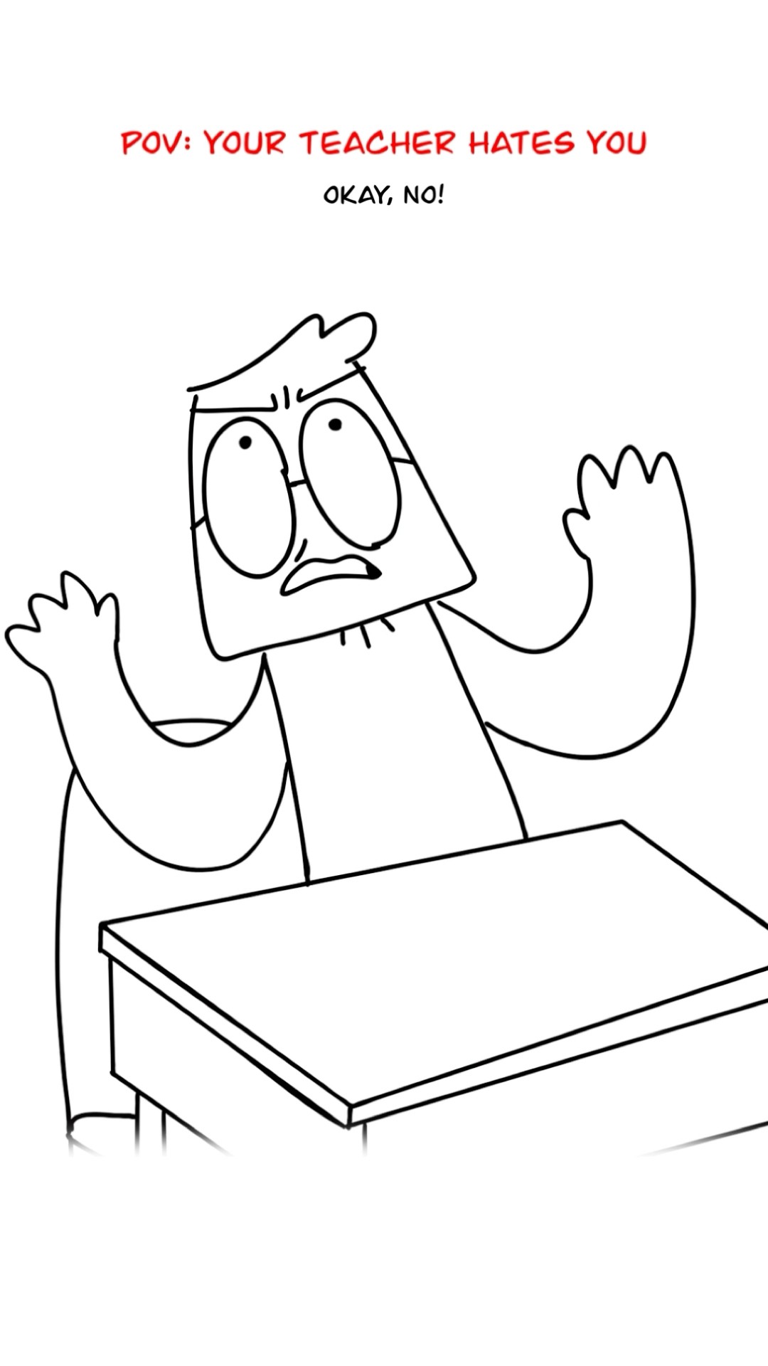 When The Teacher Doesnt Like You ? (Animation Meme) #shorts