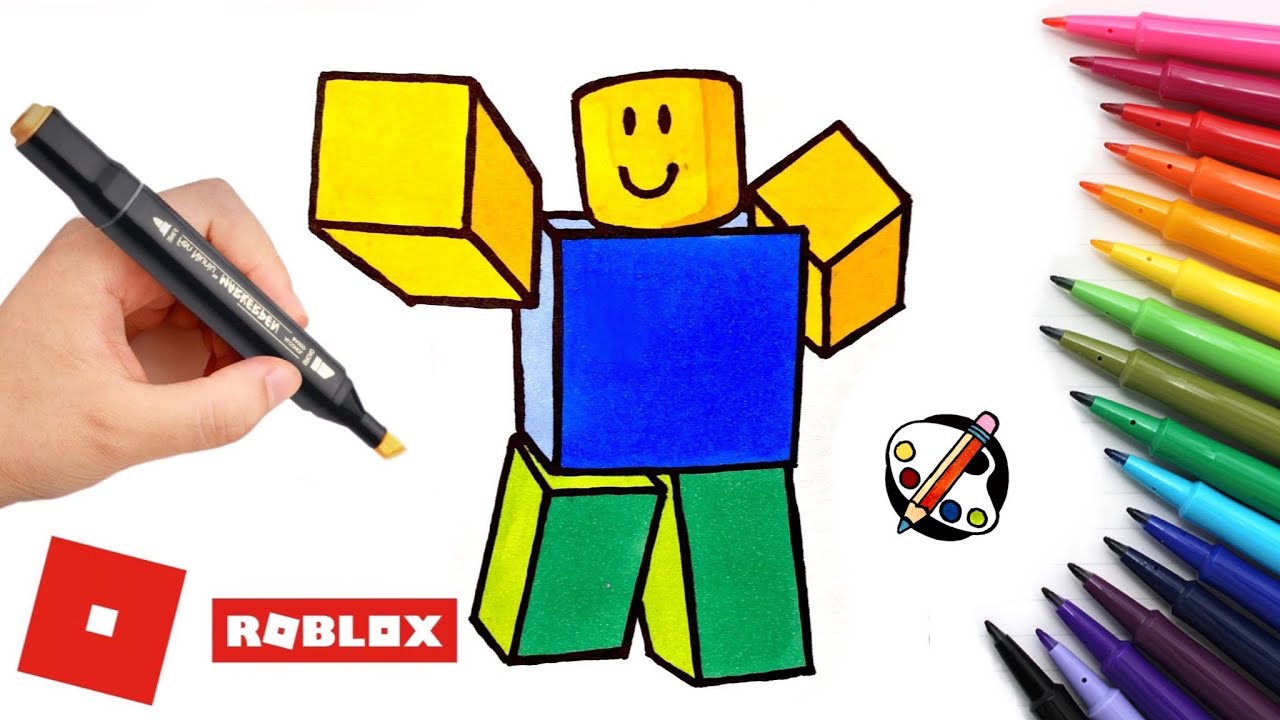 noob roblox draw