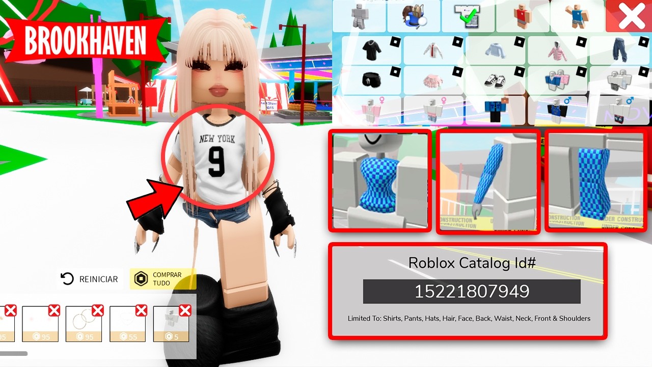 💎NOVOS CÓDIGOS IDs 3D CINTURA GRATIS + SKIN PATYDRAKE NO BROOKHAVEN