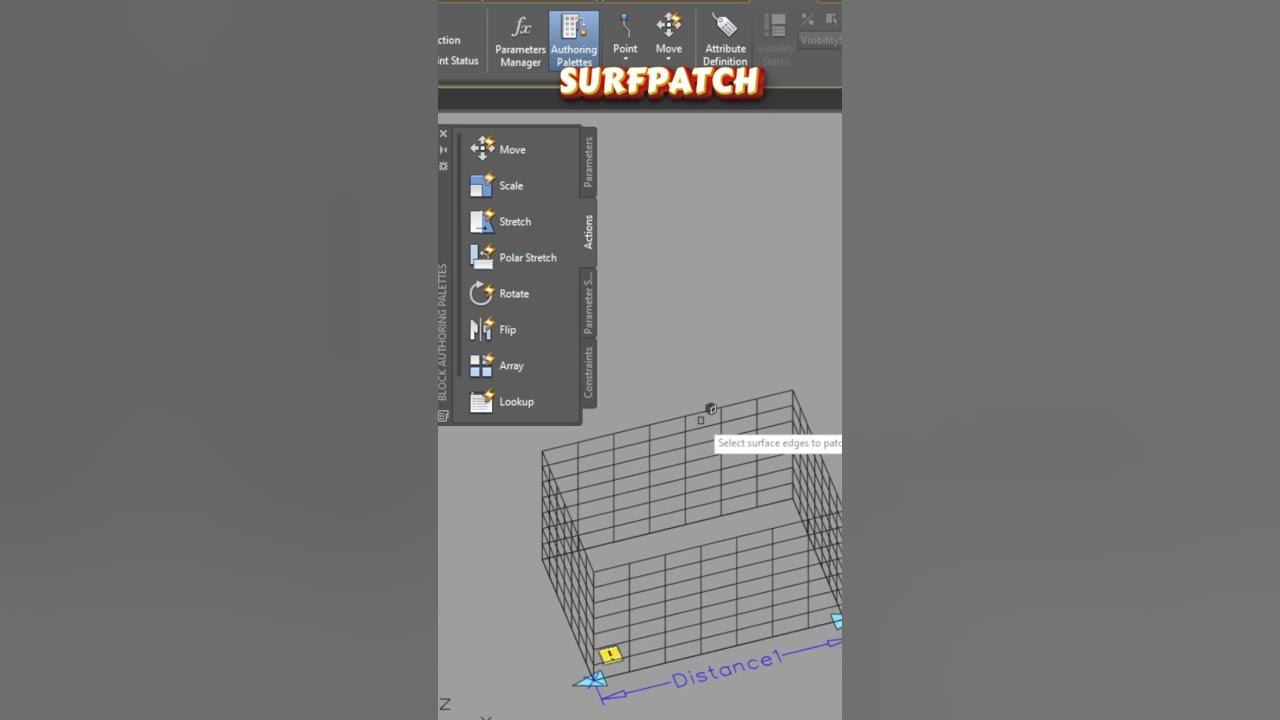 autocad-tips-dynamic-block-how-to-stretch-3d-surface-with-parameter