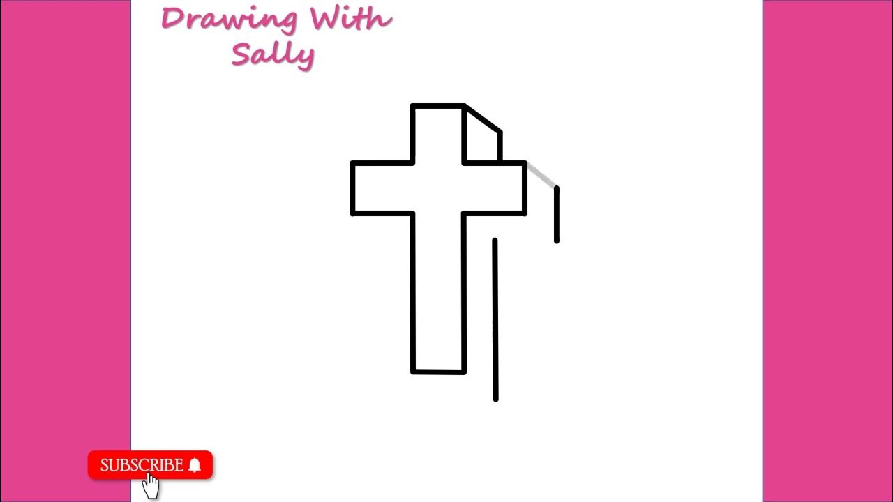 HOW TO DRAW 3D CROSS STEP BY STEP DRAWING 03 drawing easter 