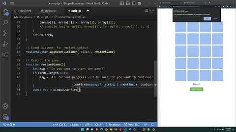 JavaScript Game Development Tutorial for Beginners - Part 2: Interactive Cards | Memory Game