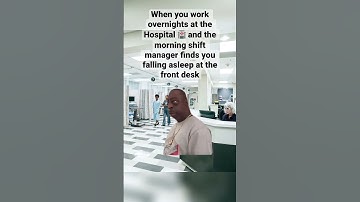 POV: You Accidentally Fell Asleep At Work #funny #hospital