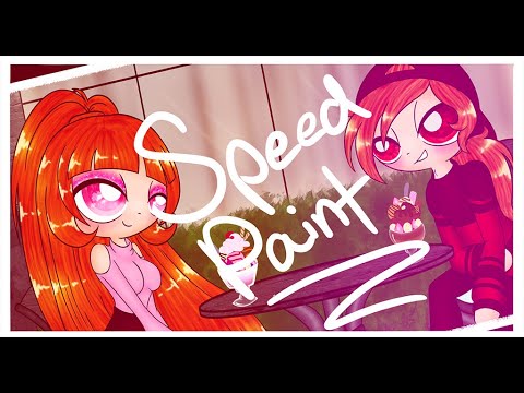 Blossom and Brick cafe speedpaint