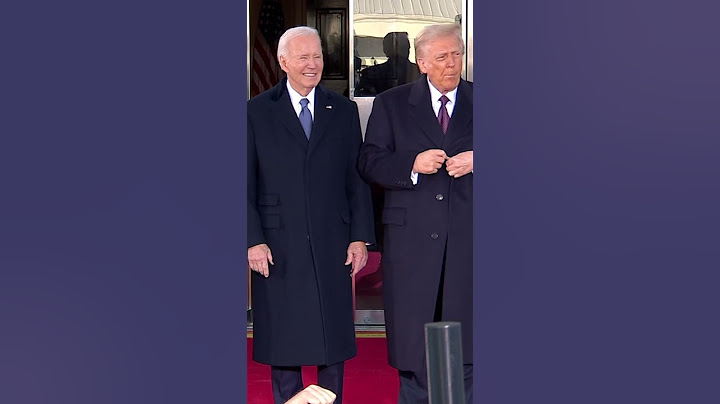 Bidens welcome Trumps at White House for inauguration