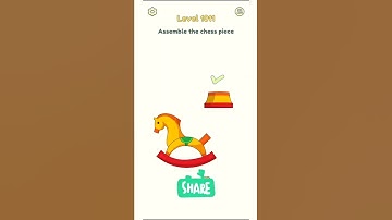 Dop 2 delete one part level 1011 Assemble the Chess Piece #shorts