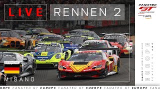 LIVE | Rennen 2 | Misano | Fanatec GT Europe 2024 (Deutsche)