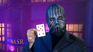 HOLE-Y CARD TRICK, MASKED MAN!