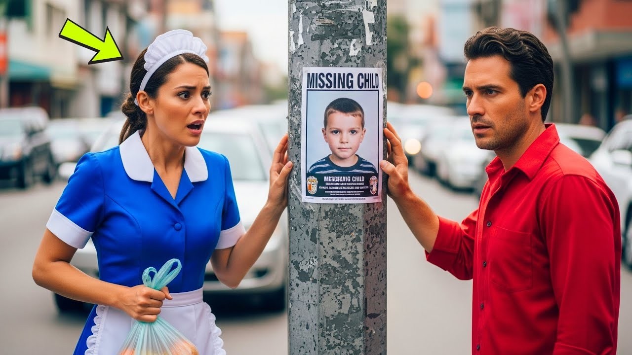 Al reconocer al niño en el cartel, la limpiadora susurra  “PERO ESE ES MI HIJO”