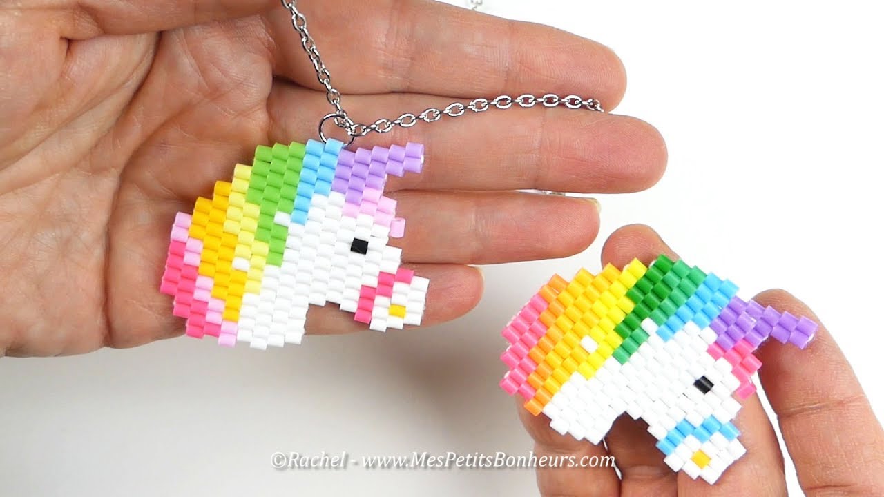 Kit de perles à repasser - Licorne et arc-en-ciel