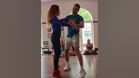 Behrouz & Jessica Brazilian Zouk Workshop demo Zouk Station 2023