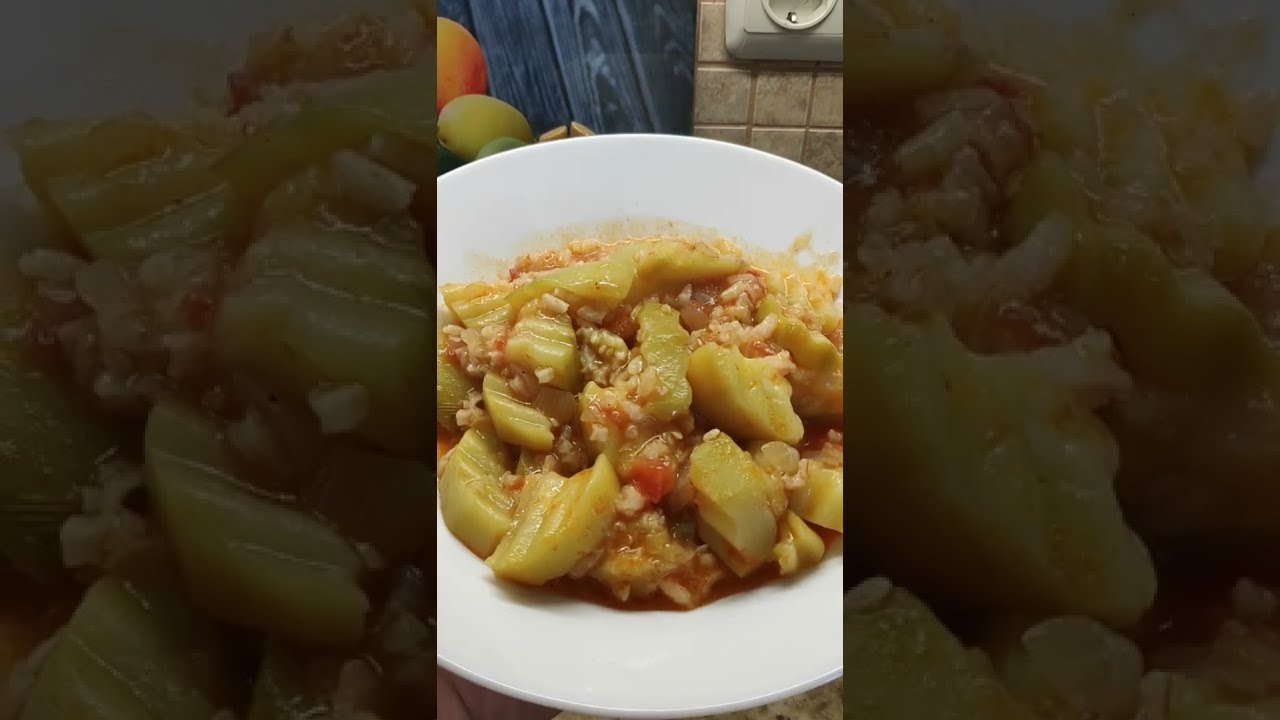 Zeytinyağlı pirinçli kabak yemeği tarifi
