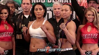 HISTORY MADE! CECILLIA BRAEKHUS VS. KALI REIS FULL WEIGH IN & FACE OFF VIDEO