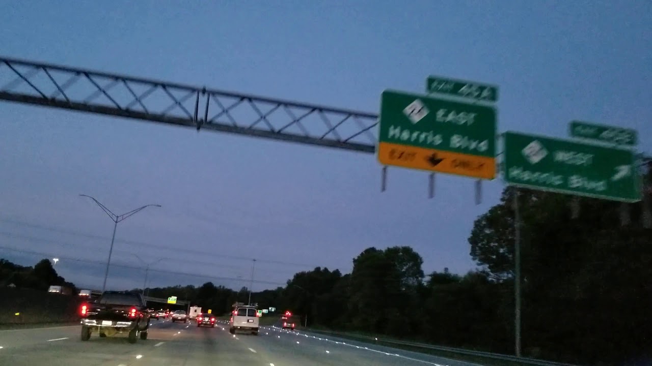 CHARLOTTE NC morning traffic I85 south 40 YouTube