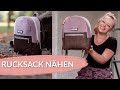 Rucksack nähen mit kostenlosem Schnittmuster "Bagpack"