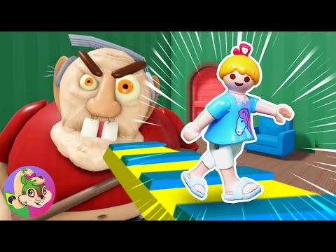 OPA É MAL! 😠 Será que a Hannah vai escapar? 😱 Obby (Roblox) | Playmobil Family Bird