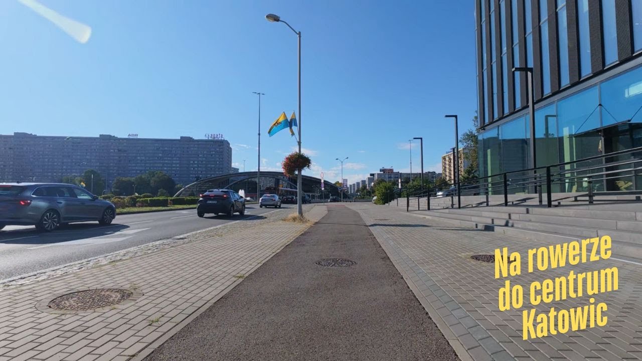 Na rowerze z Bogucic do centrum Katowic