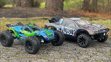 Traxxas Rustler 4x4 VXL VS Traxxas Slash 4x4 hobbywing edition ! Custom build Reveal ￼part 1