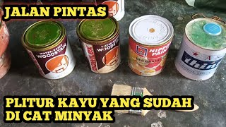 HOW TO PATTER WOOD ON DOOR AND WINDOW FRAMES THAT HAVE ALREADY BEEN PAINTED WITH OIL