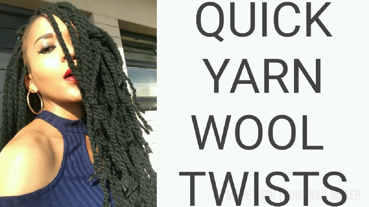 How To Quick Easy Yarn Wool Twists Braids Youtube