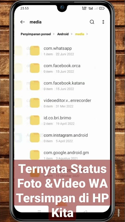 Ternyata Status Foto & Video WA Tersimpan di HP Kita