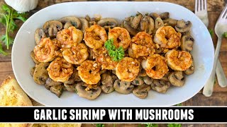 Garlic Shrimp with Mushrooms | CRAZY Delicious ONE-PAN Tapas Recipe