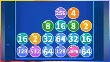 Drop 2048 Balls - Gameplay Walkthrough