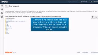 How to use the Index Manager - how to use the index manager in cpanel