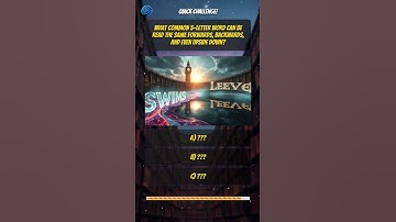 🤯 Can You Solve This Palindrome Puzzle? 🤔