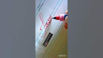 Cursive Handwriting | Writing Name in Aesthetic Style - Tasnime