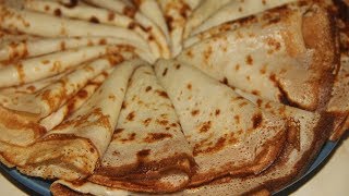 Заварные блины на кефире / Сustard pancakes on yogurt